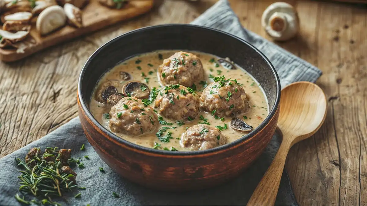 Porcupine Meatballs with Mushroom Soup