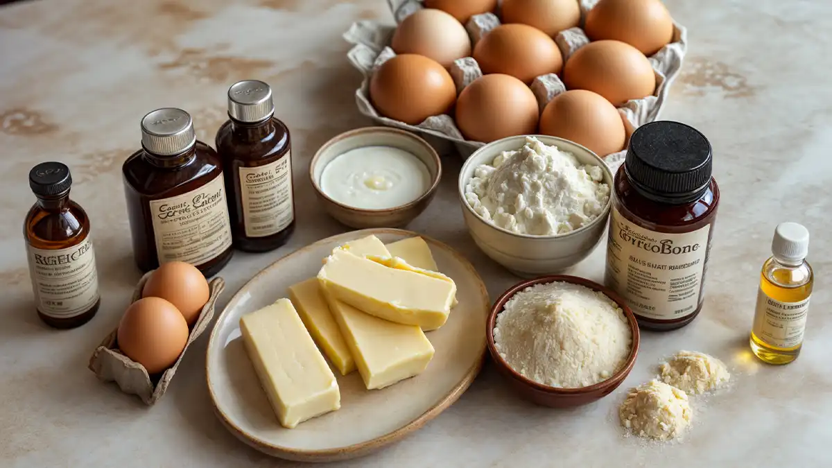 Detailed Ingredients for the Crumbl Sugar Cookie and Frosting