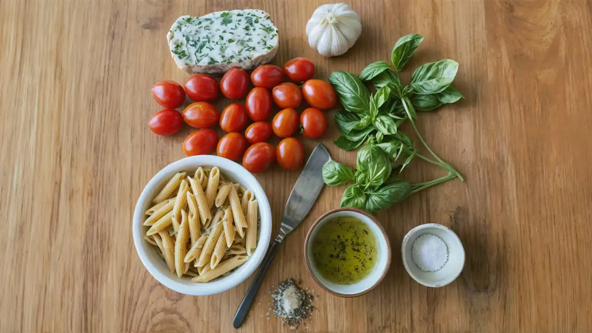 Key Ingredients for Boursin Cheese Pasta 