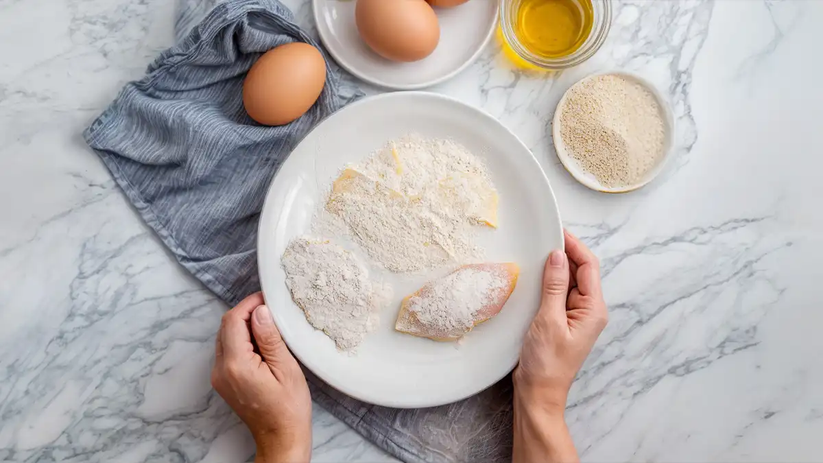 Preparing Chicken Cutlets for Oven Baking